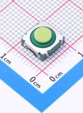 TVFU13-040NY-R 轻触开关 8X8汽车开关/翘脚/4.0H/700gf/黑底硅胶