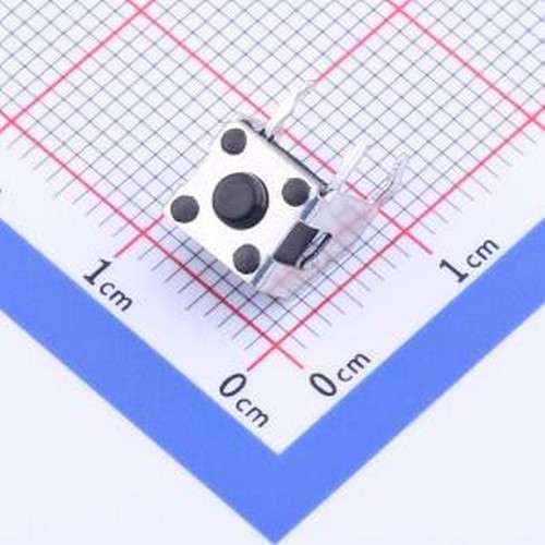 GT-TC166B-H055-L10 轻触开关 7.3*6.8*5.5mm 卧插 轻触开关 插件