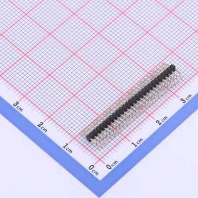 X1311WR-27J-C26D40 排针 1x27P 间距:1.27mm 方针 弯插,P=1.27mm