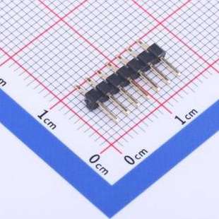 2mm 卧贴 C40D28 P=2mm SMD 方针 间距 1x7P 排针 07I X4611WRS