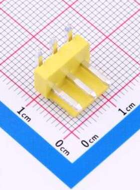 XY-VH3.96-3A21-YT 线对板针座 VH 3.96mm 1x3P 弯插 黄色 弯插,P