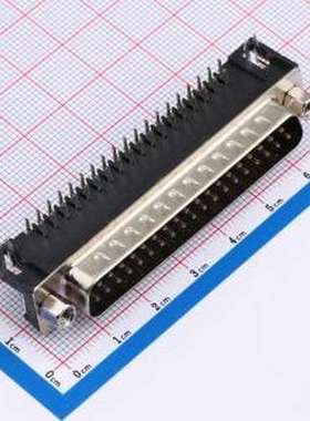 D-SUB-DR-37PCG-BB D-Sub/VGA连接器 D-Sub 公 P数:37P 黑色 弯插