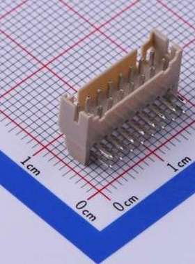 A2004WR-2X08P 线对板针座 2x8P 间距:2mm 弯插 弯插,P=2mm