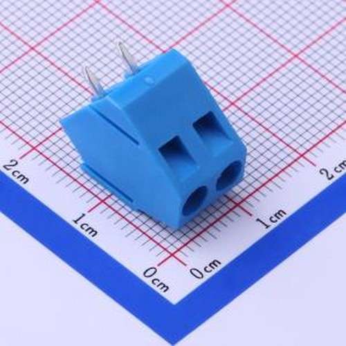 DB103-5.0-2P-BU-P 螺钉式接线端子 5mm 1x2P 排数:1 每排P数:2