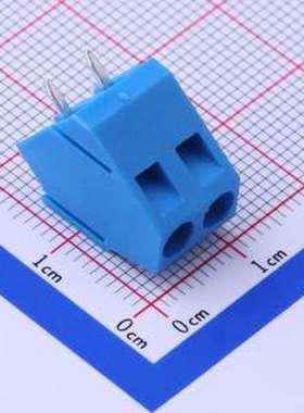 DB103-5.0-2P-BU-P 螺钉式接线端子 5mm 1x2P 排数:1 每排P数:2