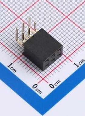 IPCP254F06PB28R 排母 间距:2.54mm 弯插 弯插,P=2.54mm