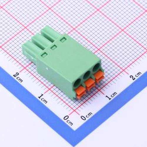 DB2EKN-3.81-3P-GN 插拔式接线端子 3.81mm 1x3P 排数:1 每排P数: