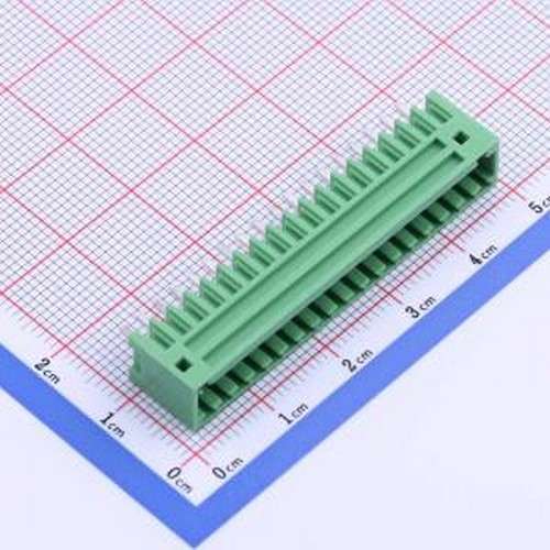 DB2EVC-2.54-18P-GN 插拔式接线端子 2.54mm 1x18P 排数:1 每排P