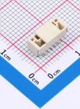 HX002047 线对板针座 1x6P 间距:1.25mm 立贴 SMD,P=1.25mm