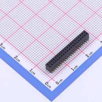 X1321FVS-2x20-C43D48 排母 间距:1.27mm 2x20P 立贴 SMD,P=1.27m