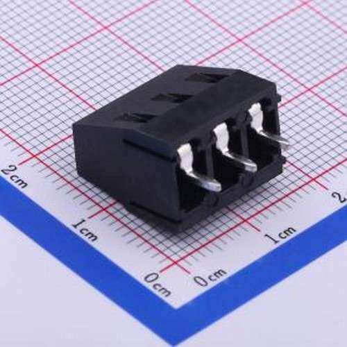 DB128V-5.0-3P-BK-S 螺钉式接线端子 5mm 1x3P 排数:1 每排P数:3