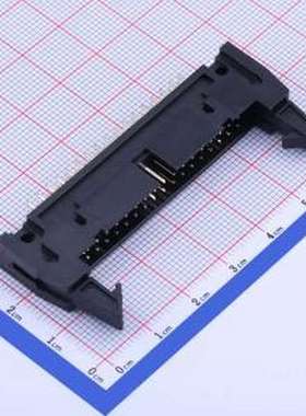 X9555WV-2x17A-PTV01 IDC刺破式连接器(牛角/简牛) PBT料,黑色,长