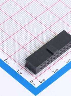 DS1023-02-2x10SF11 排母 2x10P 间距:2.54mm 黑色 插件,P=2.54mm