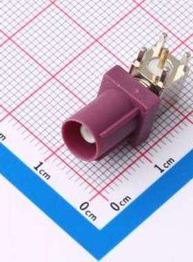 BWFAK-JWE-DB RF射频同轴连接器 内针 FAKRA 弯头 紫色 插件
