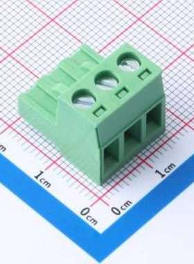 DB2EK-5.0-3P-GN-S 插拔式接线端子 5mm 排数:1 每排P数:3 绿色 P