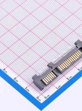 XUTS-2209-1302 线对板针座 SATA 7+15PIN公座 卧式 反向接触 贴