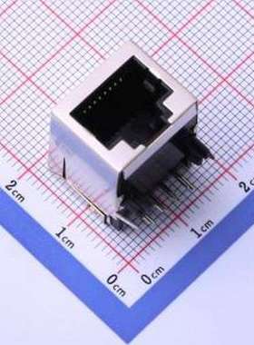 HC-RJ45-059-1-4-H 以太网连接器(RJ45 RJ11) 弯插 不带LED 插件