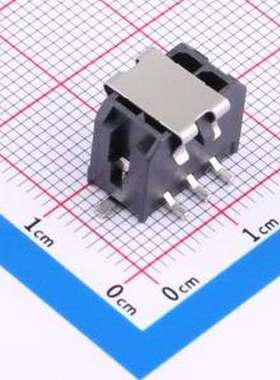 HC-MX3.0-2*3ALT-05 线对板针座 2x3P 间距:3mm 立贴 黑色 SMD,P=