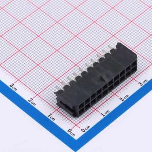 ZX-MX3.0-2-10PZZ 线对板针座 2x10P 间距:3mm 直插 插件,P=3mm