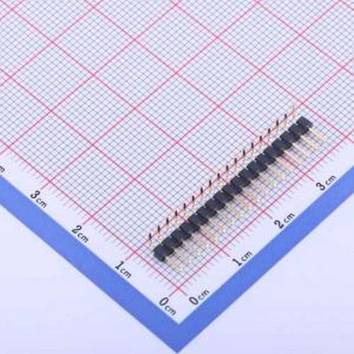 X4611WR-18I-C40D28 排针 1x18P 间距:2mm 方针 弯插,P=2mm