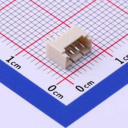 X9821WV-04-N0SN 线对板针座 1x4P 间距:1.25mm 直插 插件,P=1.25