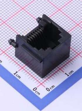 5501-88011111 以太网连接器(RJ45 RJ11) 弯插 不带LED 插件