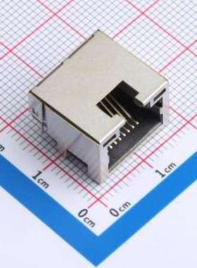 WR01816 以太网连接器(RJ45 RJ11) 直插 带LED