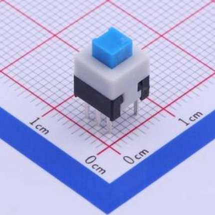 XKB7070-Z-92 按键开关 按键开关 7*7插件平头自锁 蓝白黑 插件