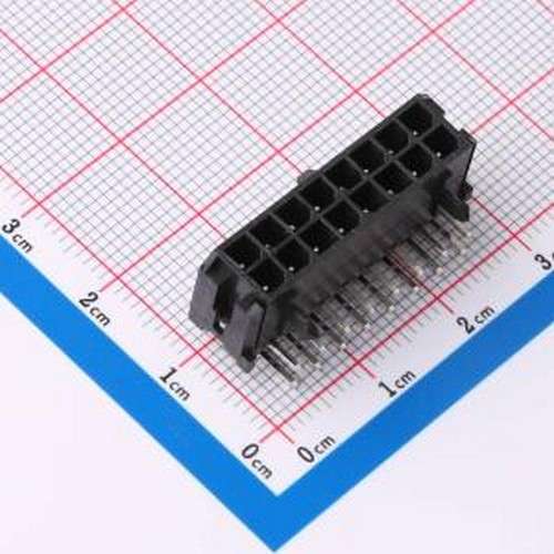 X3025WR-2x08-46SN 线对板针座 2x8P 间距:3mm 弯插 弯插,P=3mm