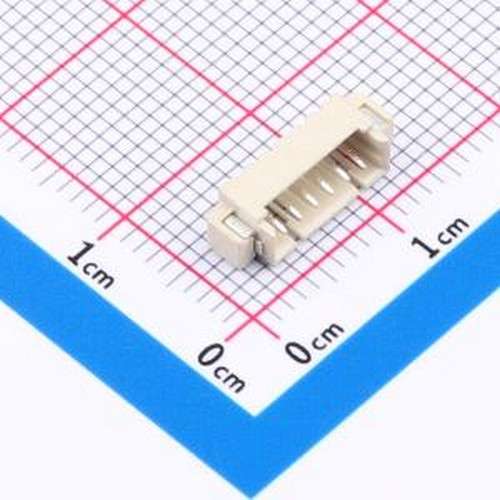 THD1252-06WR-SN 线对板针座 1.25间距 卧贴 SMD,P=1.25mm,卧贴