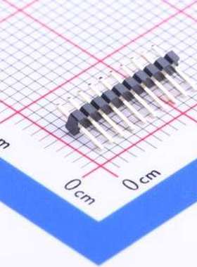 B-2101S10P-A110 排针 间距:1.27mm 1x10P 直插 插件,P=1.27mm