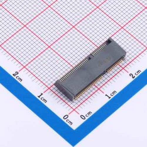 APCI0085-P005A 金手指连接器 M.2(NGFF)连接器67PIN KEY-E型 H3.