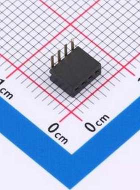 IPCP127F04PB08R 排母 间距:1.27mm 弯插 弯插,P=1.27mm