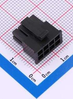 WAFER-MX300JK-24A 胶壳(线对板/线对线) MX 3.0双排直针胶壳2*4P