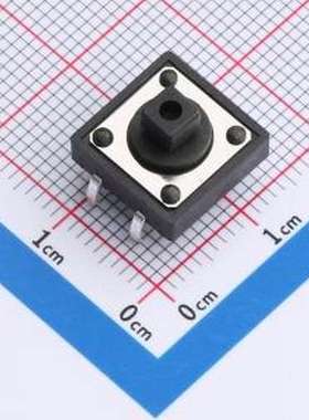 Q1L732210 轻触开关 12*12*7.3 四脚插件 260GF 方头 插件-4P,12x