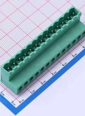 MX2EDGRK-5.08-13P-GN01-Cu-Y-A 插拔式接线端子 5.08mm 1x13P 排