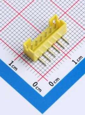 XY-PH2.0-6A21-YT 线对板针座 PH 2.0mm 1x6P 弯插 黄色 弯插,P=2