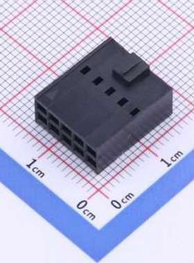 X9555H-2x05E-PT 胶壳(线对板/线对线) 2x5P 2.54mm P=2.54mm