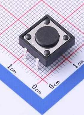 YTSF001A0432501A 轻触开关 12*12*4.3mm 直插 轻触开关 插件