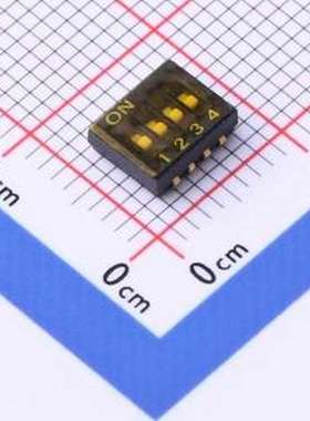 THS104J 拨码开关 THS104J SMD-8P,5.6x6.6mm