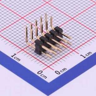 排针 2x5P 弯插 2x05I P=2mm 方针 C40D28 2mm X4621WR 间距