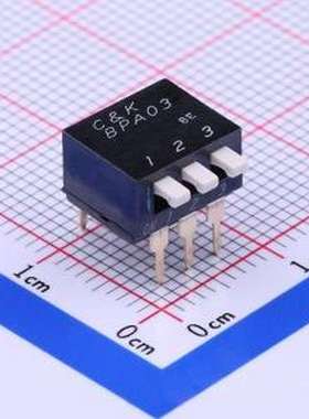 BPA03B 拨码开关 间距2.54mm 琴键 3位拨码开关 插件
