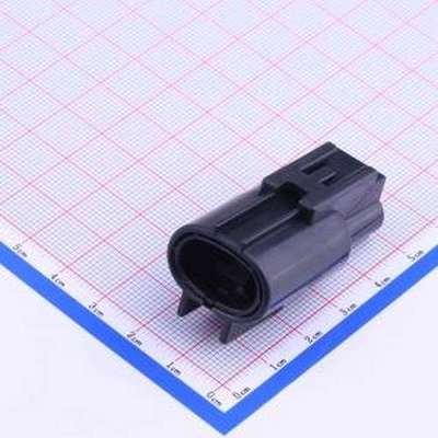 176143-2 胶壳(线对板/线对线) 1x2P 7.9mm P=7.9mm