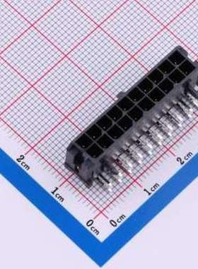 0430452000 线对板针座 2x10P 间距:3mm 弯插 系列:Micro-Fit(MX