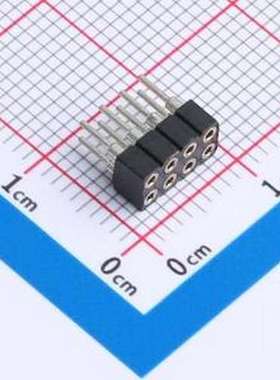 XDM200C-2-04-Z-2.8-G0 排母 2x4P 间距:2mm 直插 插件,P=2mm