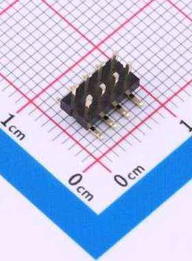 GPFC206-0402A115R1WA 排针 2x4P 间距:2mm SMD,P=2mm,卧贴