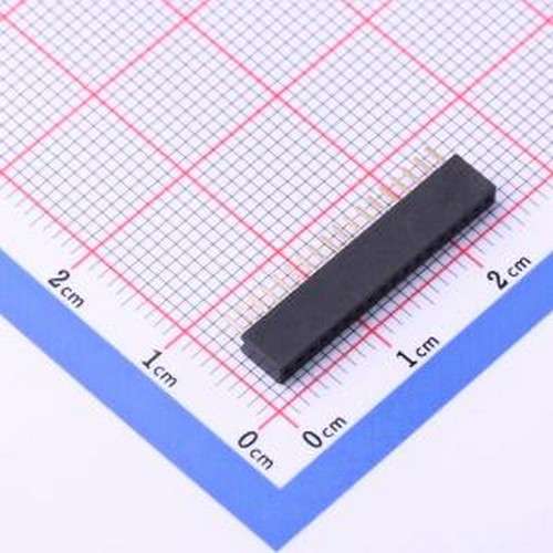 KH-1.27FH-1X18P-H4.3 排母 间距:1.27mm 1x18P 直插 插件,P=1.27