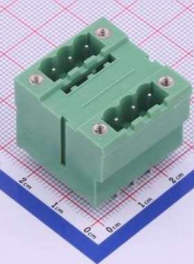KF2EDGVHM-5.0-2*3P 插拔式接线端子 螺丝固定 5mm 插件,P=5mm