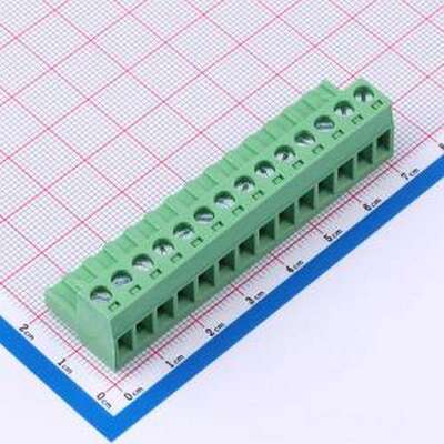 DB2EK-5.0-14P-GN-S 插拔式接线端子 5mm 排数:1 每排P数:14 绿色