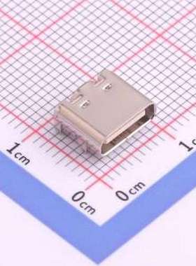GT-USB-7010AW USB连接器 Type-C 母 卧贴 SMD